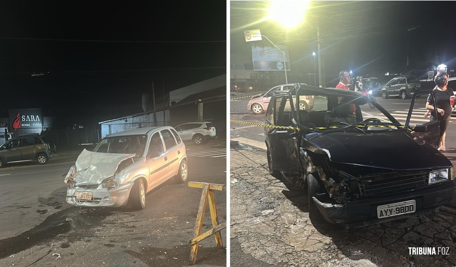 Siate socorre quatro vítimas após colisão entre dois automóveis na Vila Maracanã