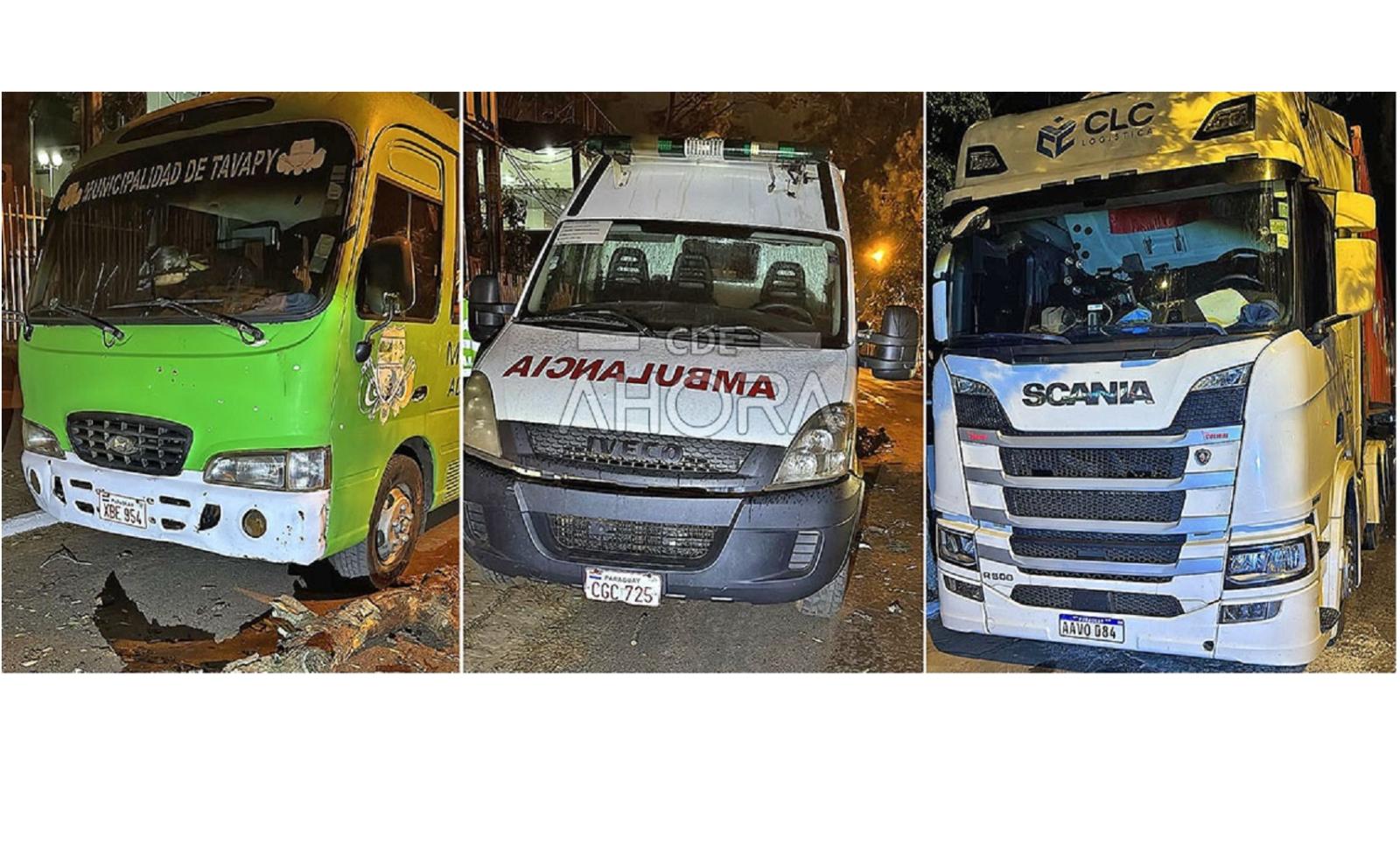 Acidente de trânsito causa danos materiais no centro de Ciudad del Este