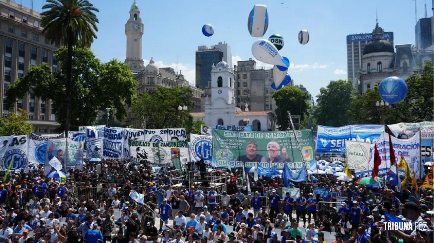 Central sindical argentina organiza greve geral contra reforma trabalhista de Milei