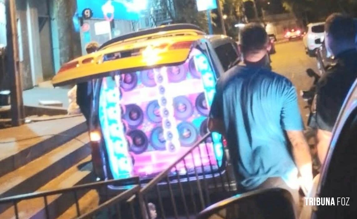 Homem causa poluição sonora excessiva em Ciudad del Este e teve seu veículo apreendido