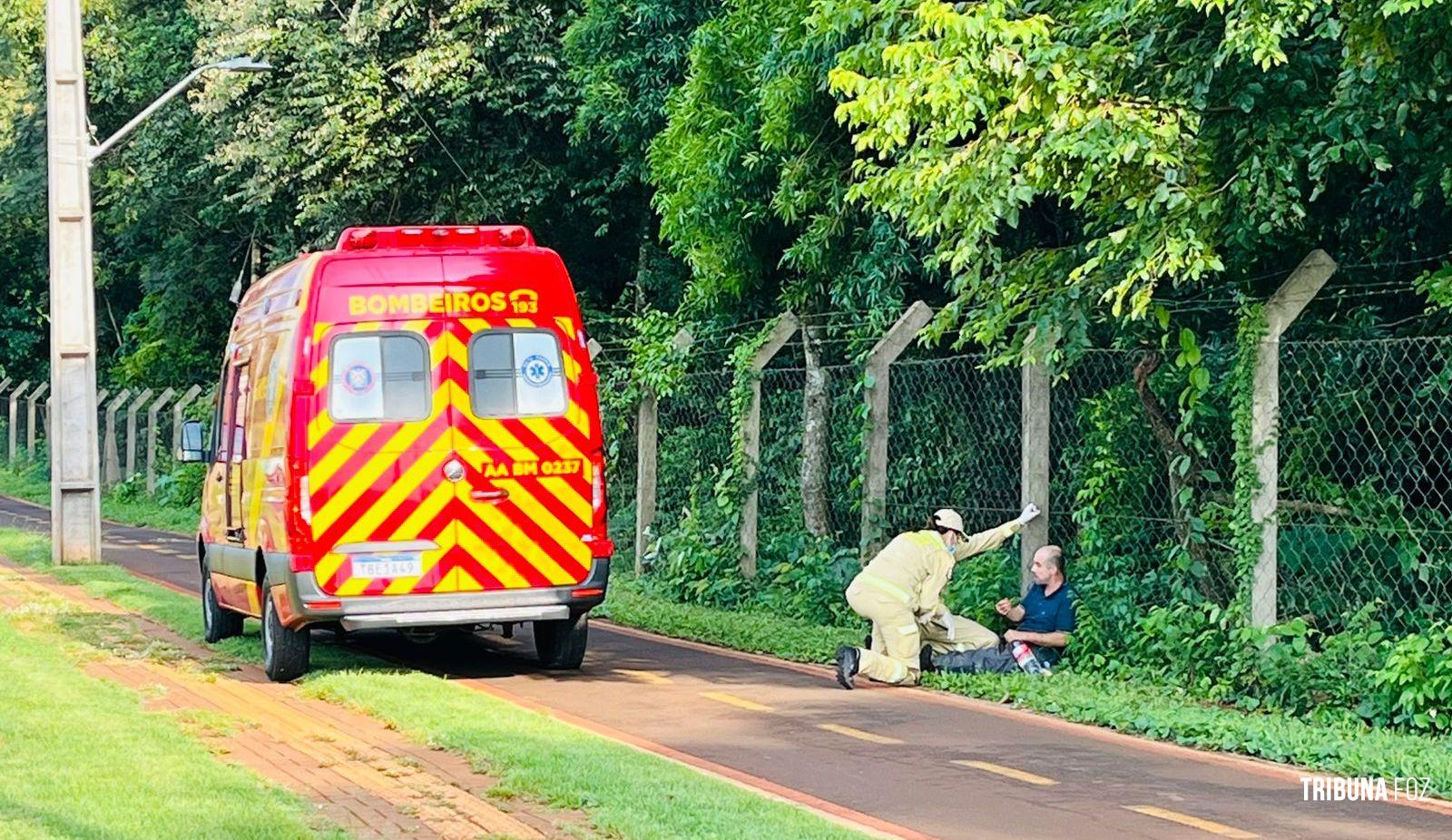 Homem é agredido durante assalto na pista de caminhada da marginal da BR-277
