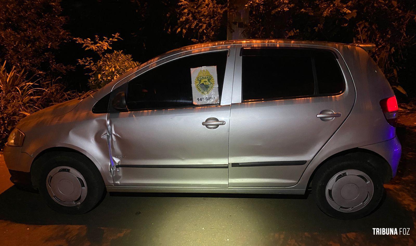 PM atende ocorrência de roubo e apreende carro usado no crime em Foz do Iguaçu