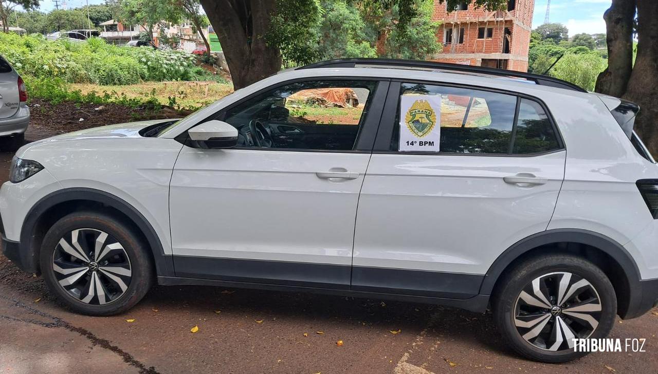 PM recupera veículo com alerta de roubo na região da rodoviária em Foz do Iguaçu