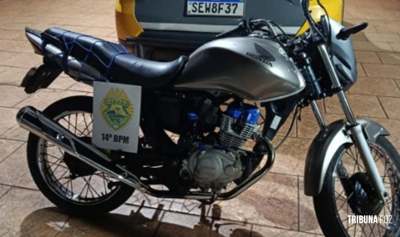 Polícia Militar apreende motocicleta por irregularidades de trânsito em São Miguel do Iguaçu