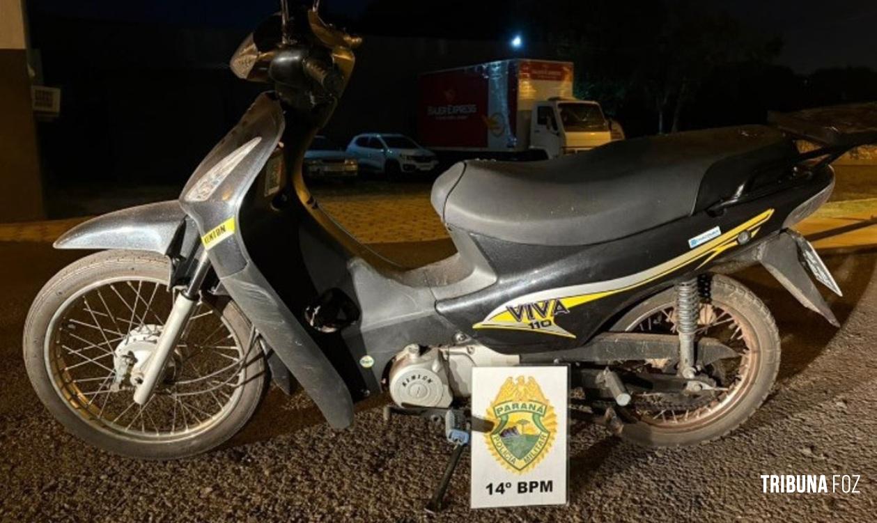 Policia Militar recupera motocicleta com alerta de furto na Vila Miranda 