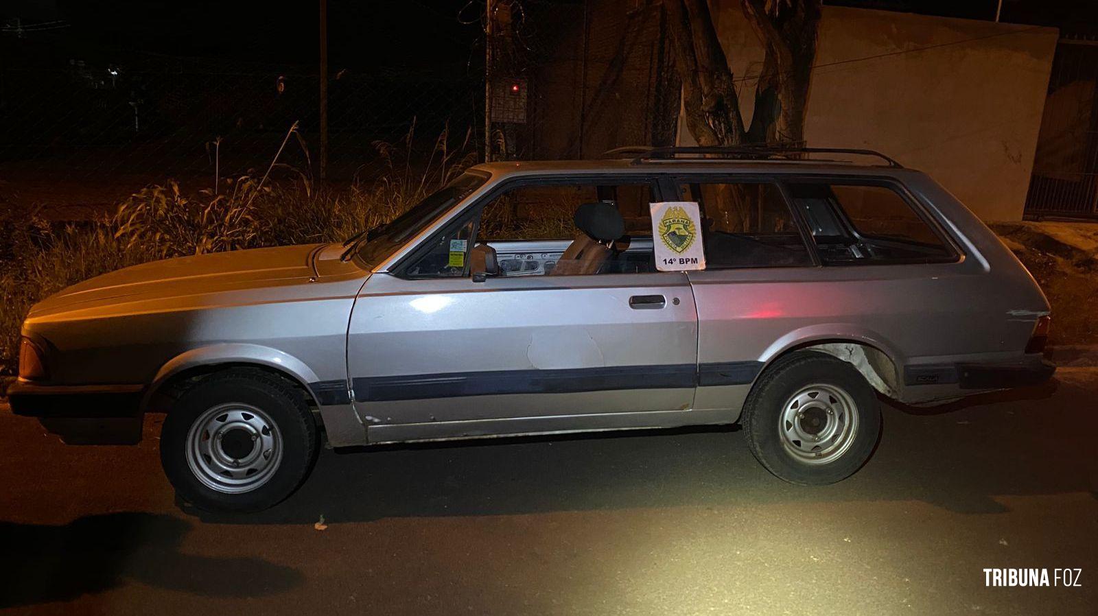 Polícia Militar recupera veículo com alerta de furto no bairro Três Bandeiras em Foz do Iguaçu