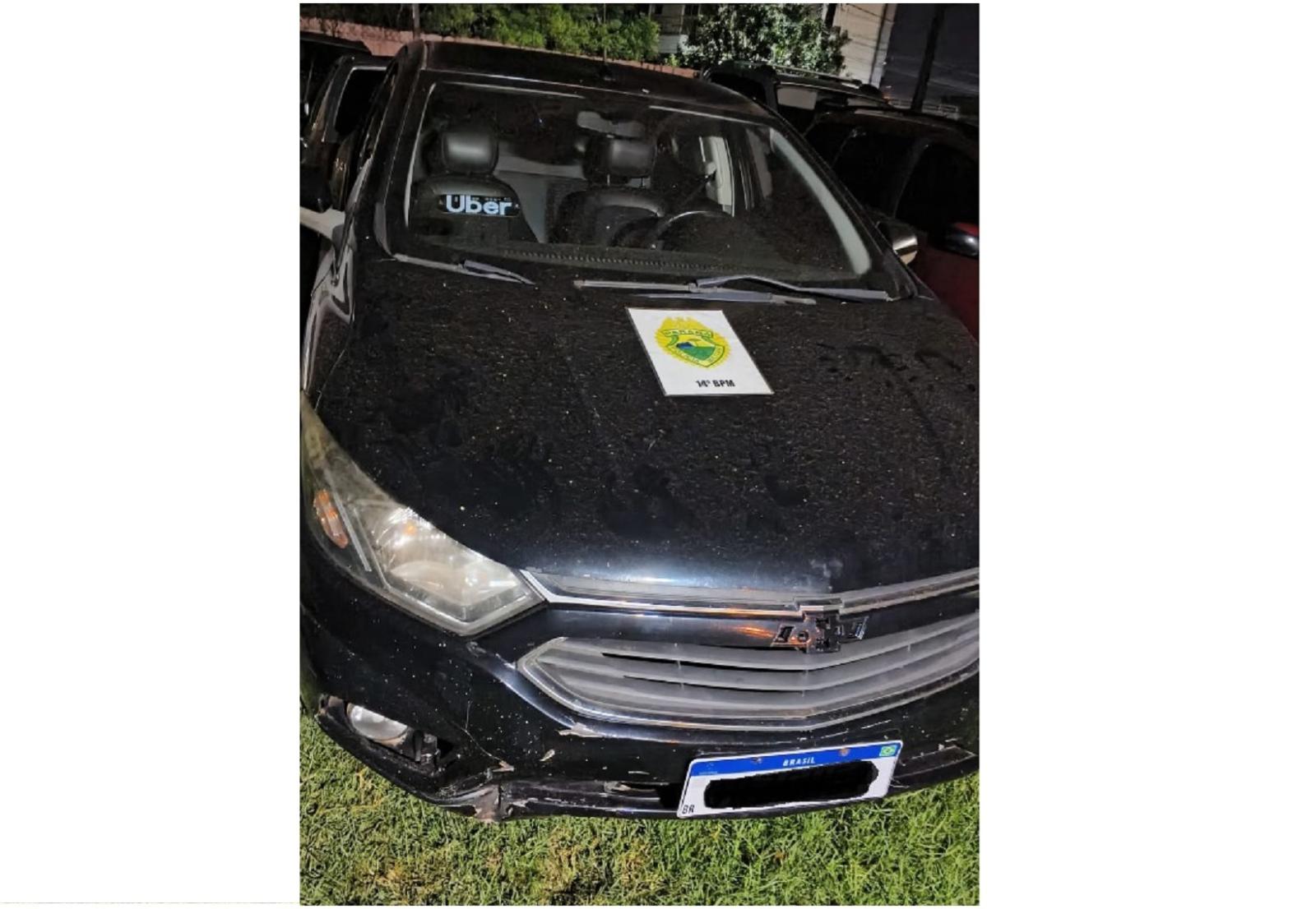 Policia Militar recupera veículo no Bairro Porto Meira