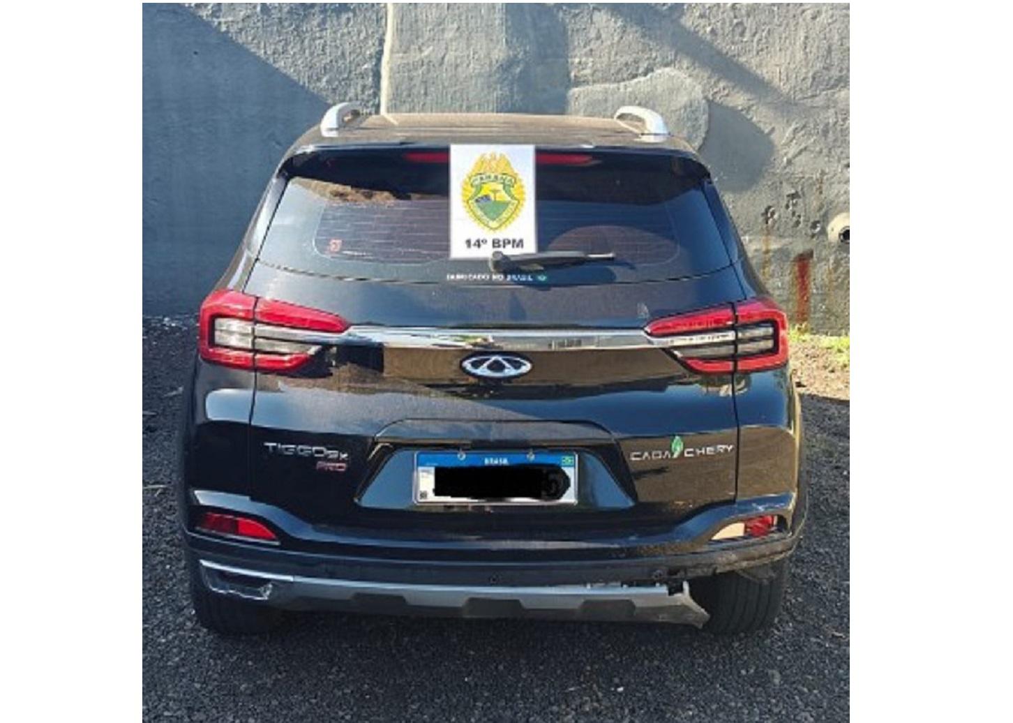 Polícia Militar recupera veículo utilizado em roubos em Foz do Iguaçu