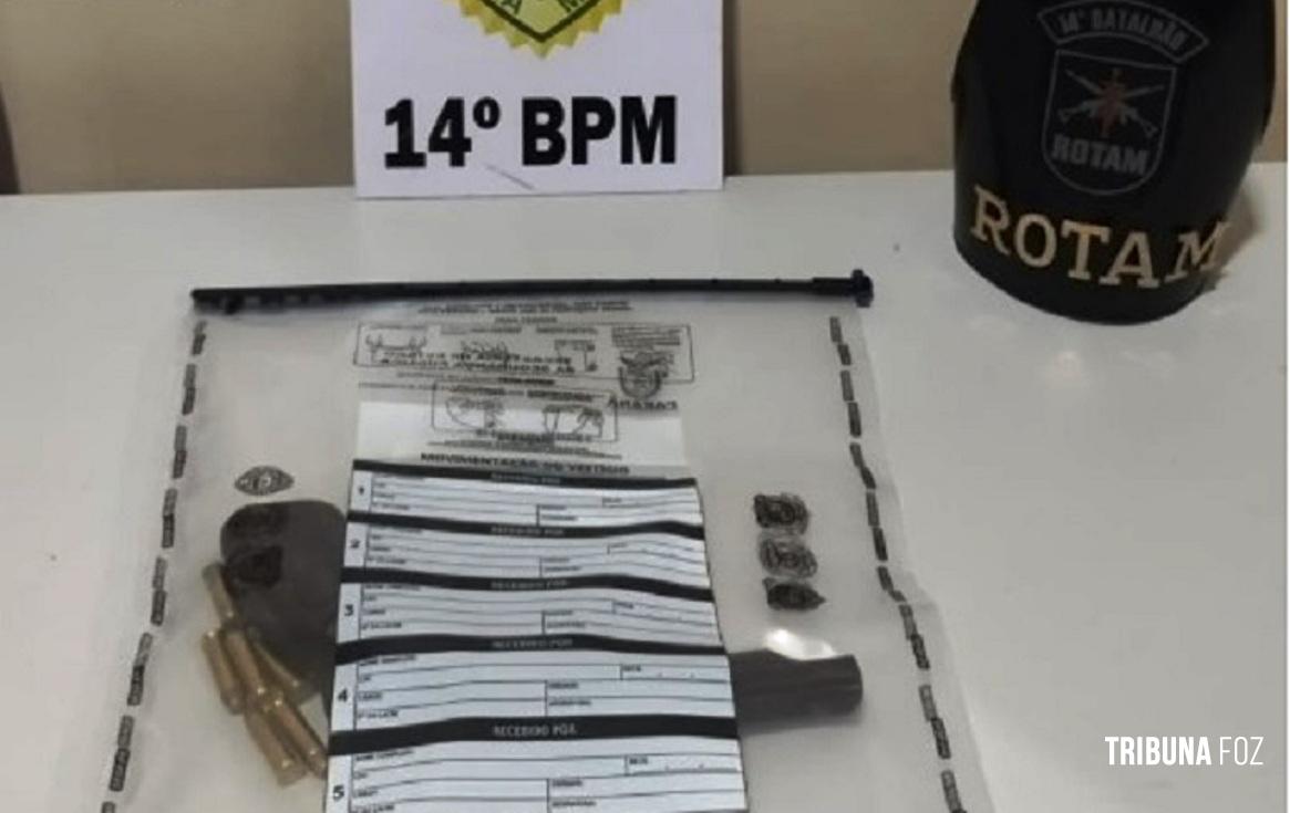 ROTAM prende suspeito por lesão corporal seguida de morte e posse irregular de arma de fogo em Medianeira
