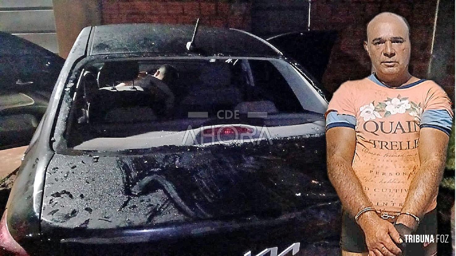 Suspeito é flagrado dentro de veículo e preso após perseguição em Hernandárias