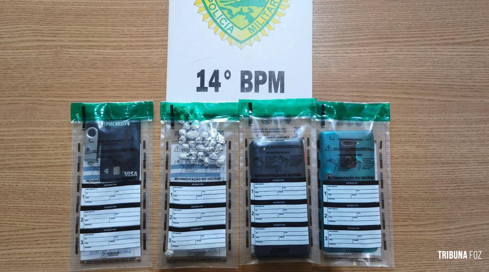 Ação da PM resulta em prisão e apreensão de drogas na cidade de Medianeira