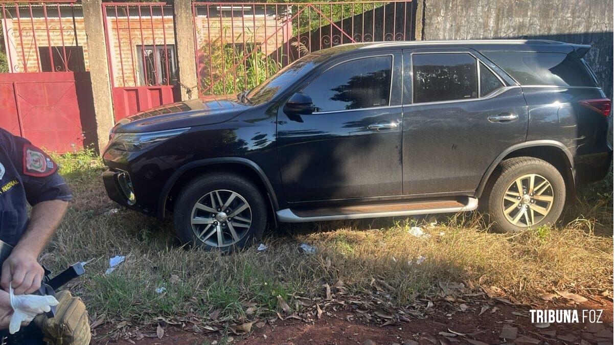 Caminhonete roubada de vereador é recuperada em Presidente Franco
