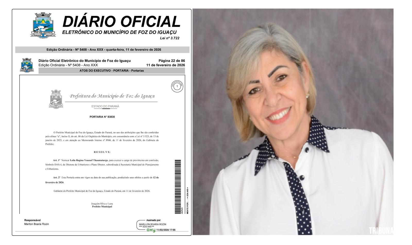 Chefe de gabinete do Vereador Ranieri é nomeada Diretora na Prefeitura de Foz