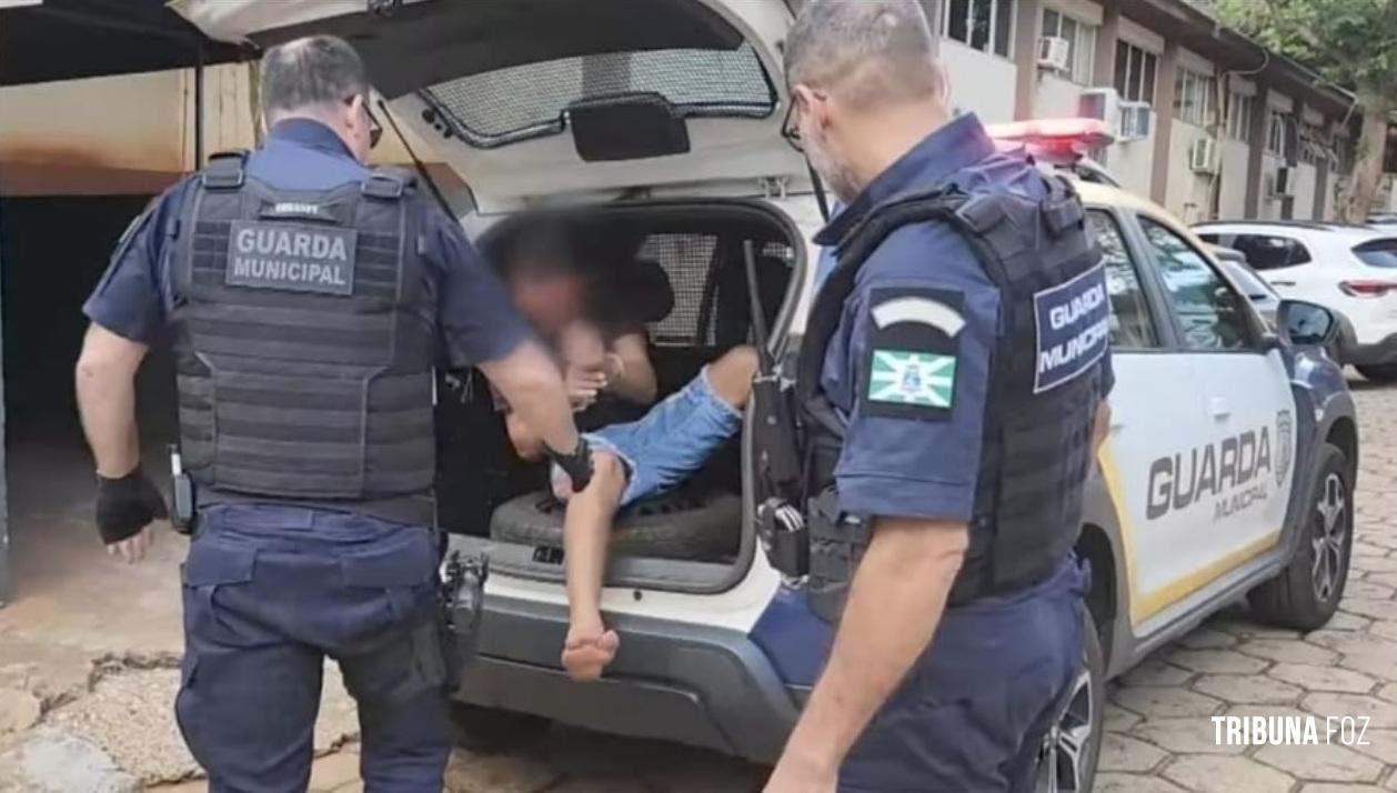 Guarda Municipal prende suspeito de roubo com faca no bairro Cidade Nova