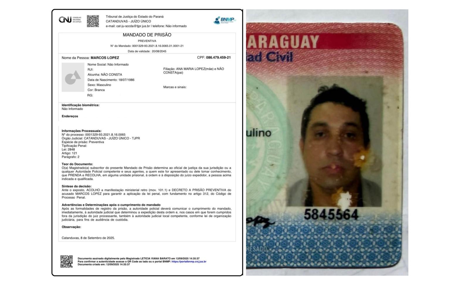 Mais um brasileiro que estava escondido por ser foragido da Justiça é preso no Paraguai