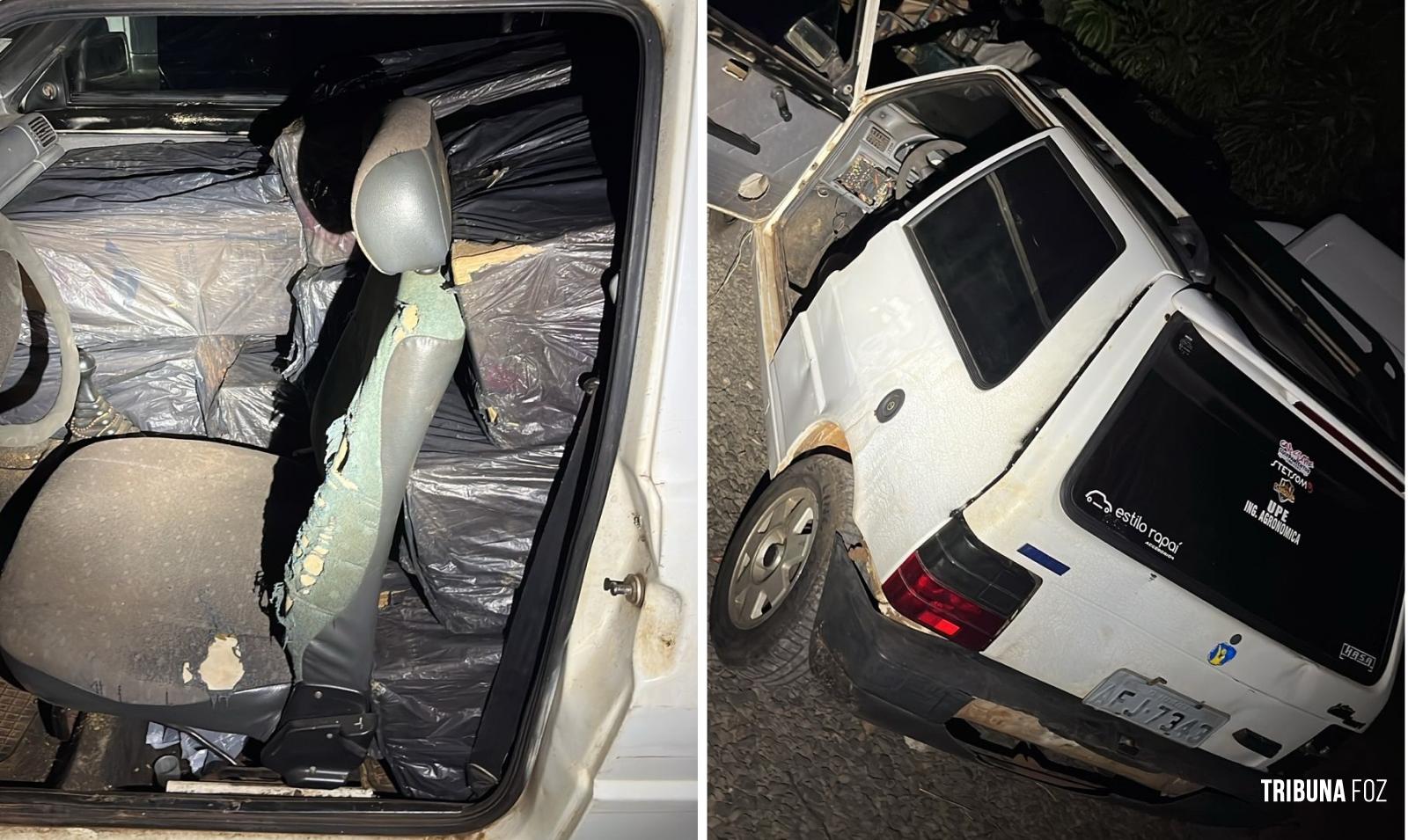 PF e PM apreendem carga de cigarros contrabandeados após monitoramento no Rio Paraná em Foz do Iguaçu