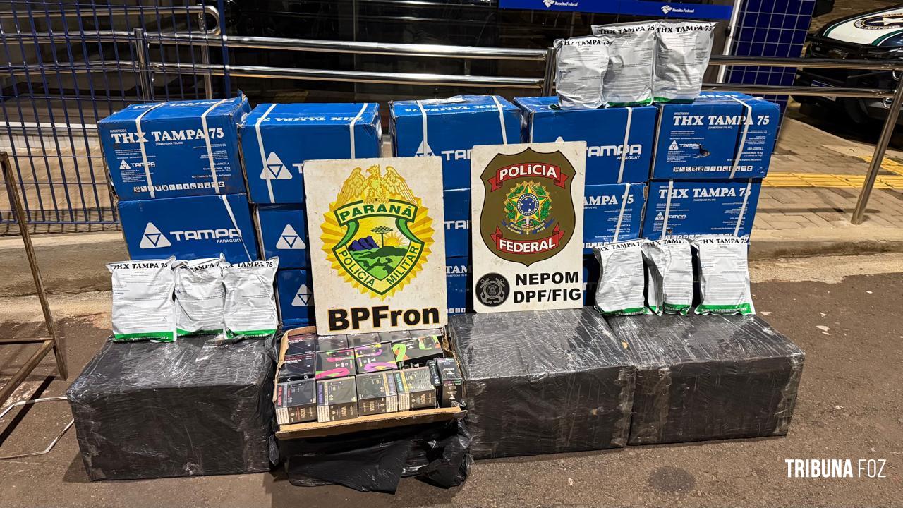 PF e PMPR apreendem agrotóxicos proibidos e cigarros eletrônicos em Itaipulândia