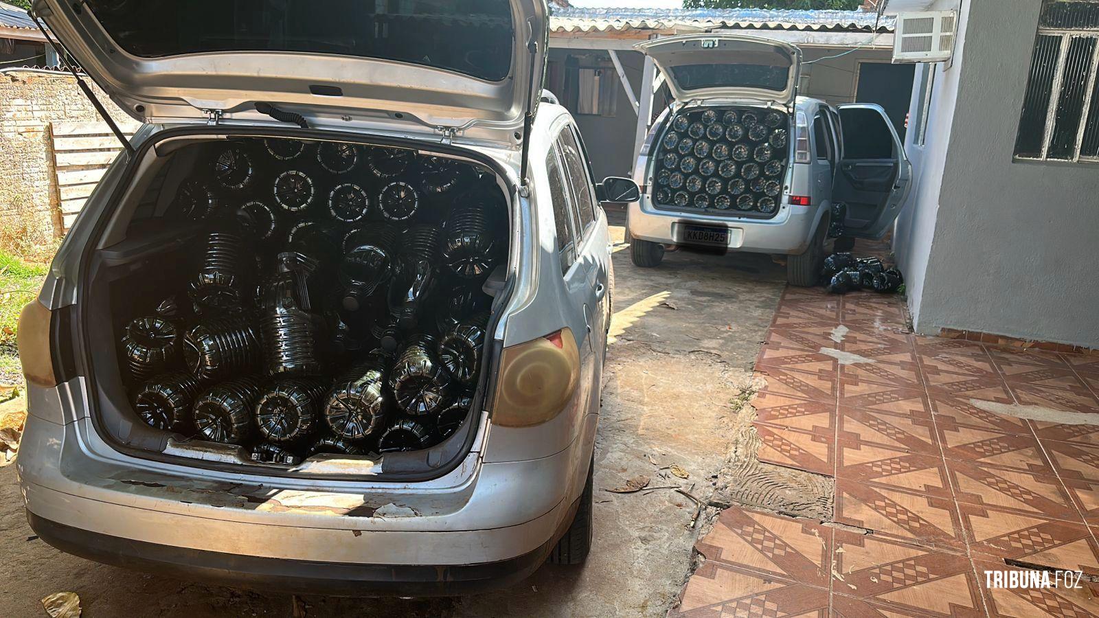 PF, PM e Receita Federal apreendem veículos e mercadorias contrabandeadas em Foz do Iguaçu e Medianeira