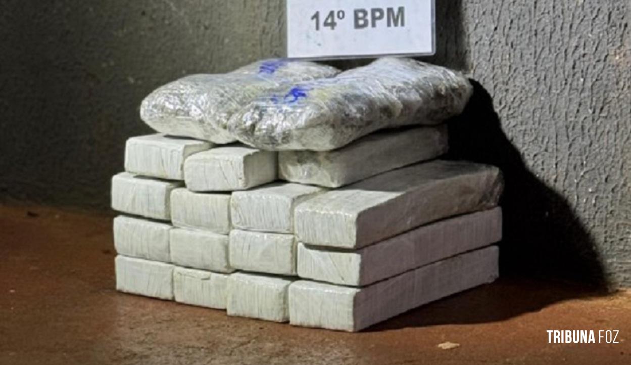 PM prende indivíduo por tráfico de drogas em Foz do Iguaçu e seria levada da Florianópolis/SC