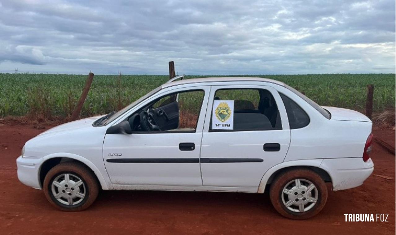 PM recupera veículo roubado em no Bairro Três Lagoas em Foz do Iguaçu