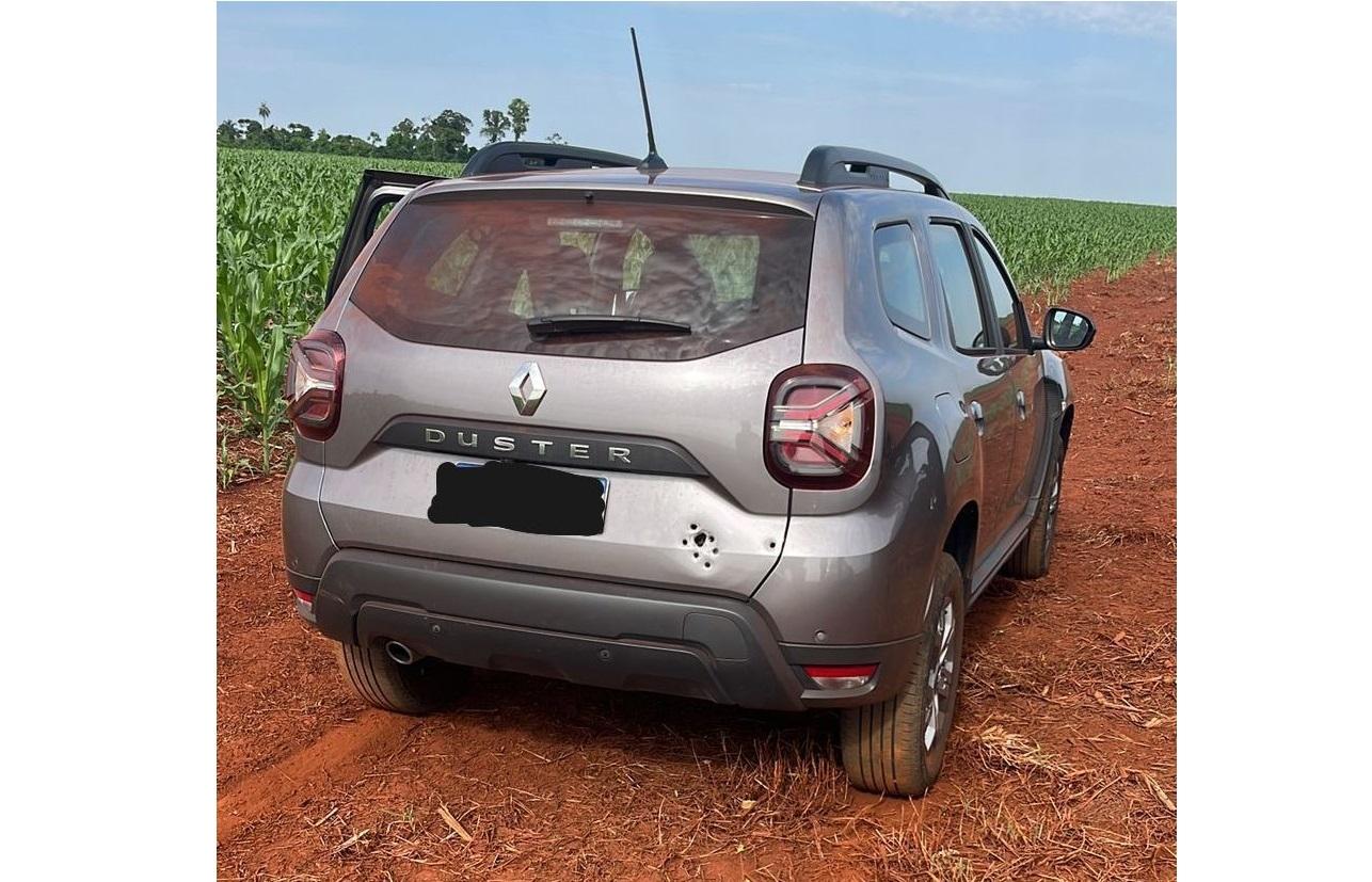 PM recupera veículo roubado na área rural de São Miguel do Iguaçu