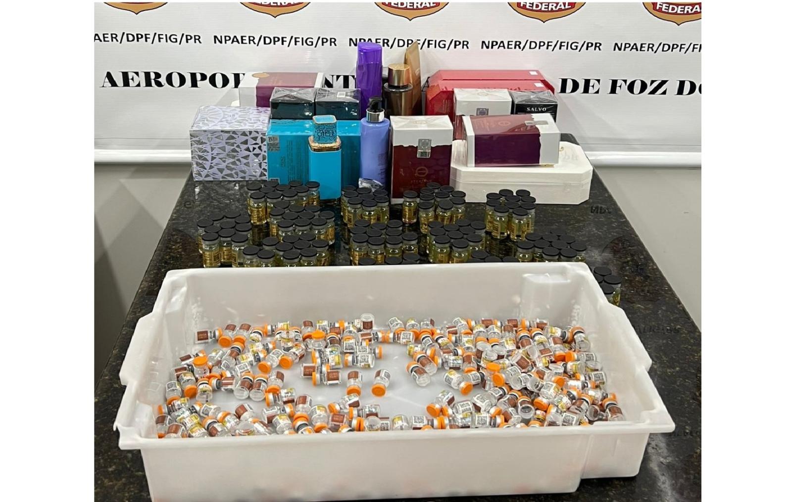 Policia Federal prende passageiro por contrabando de medicamentos no Aeroporto de Foz do Iguaçu