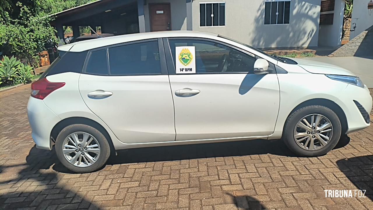 Policia Militar recupera veículo roubado no bairro Jardim Jupira