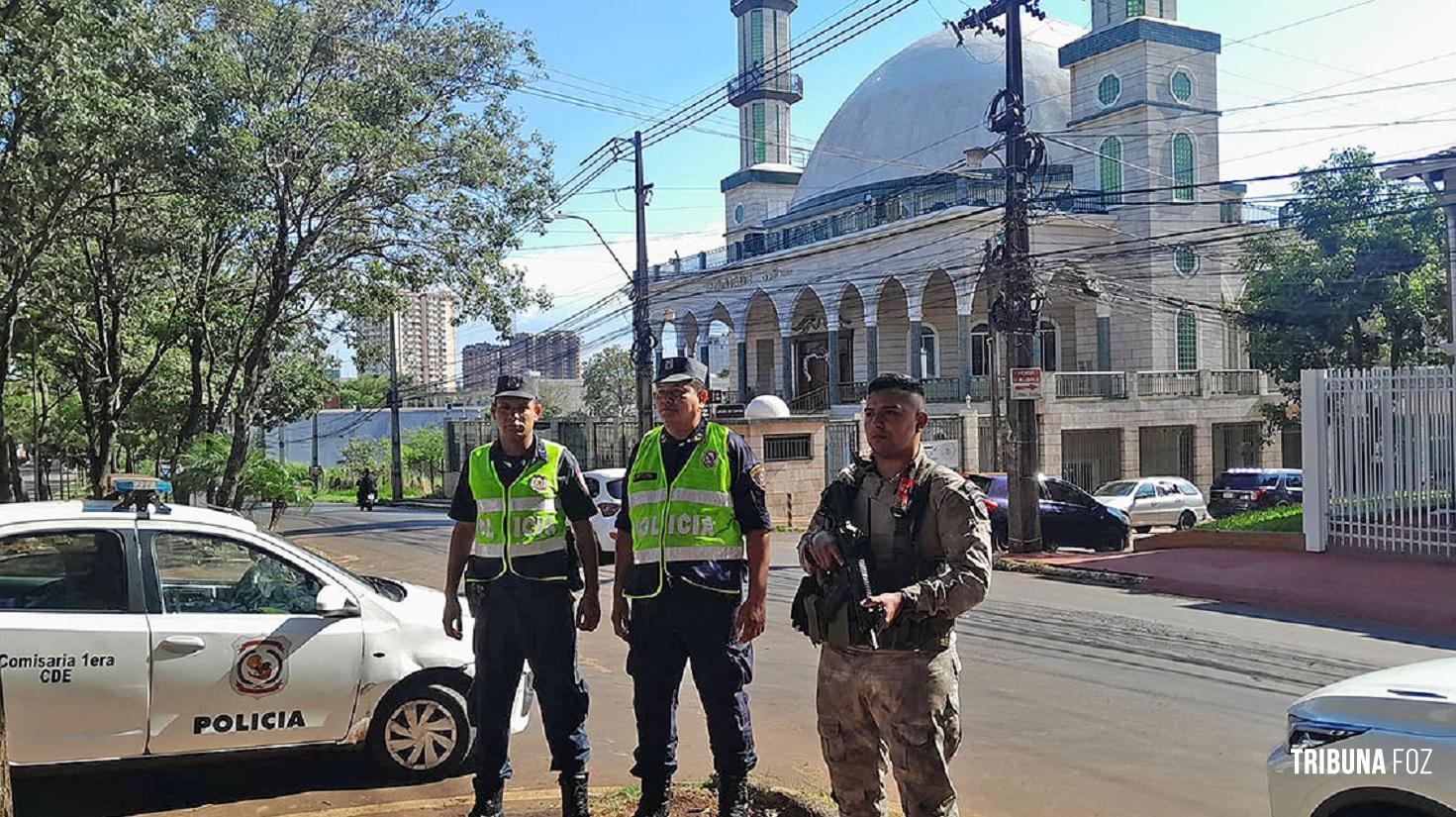 Segurança reforçada na Mesquita Oriental de Ciudad Del Este em meio a tensões no Oriente Médio