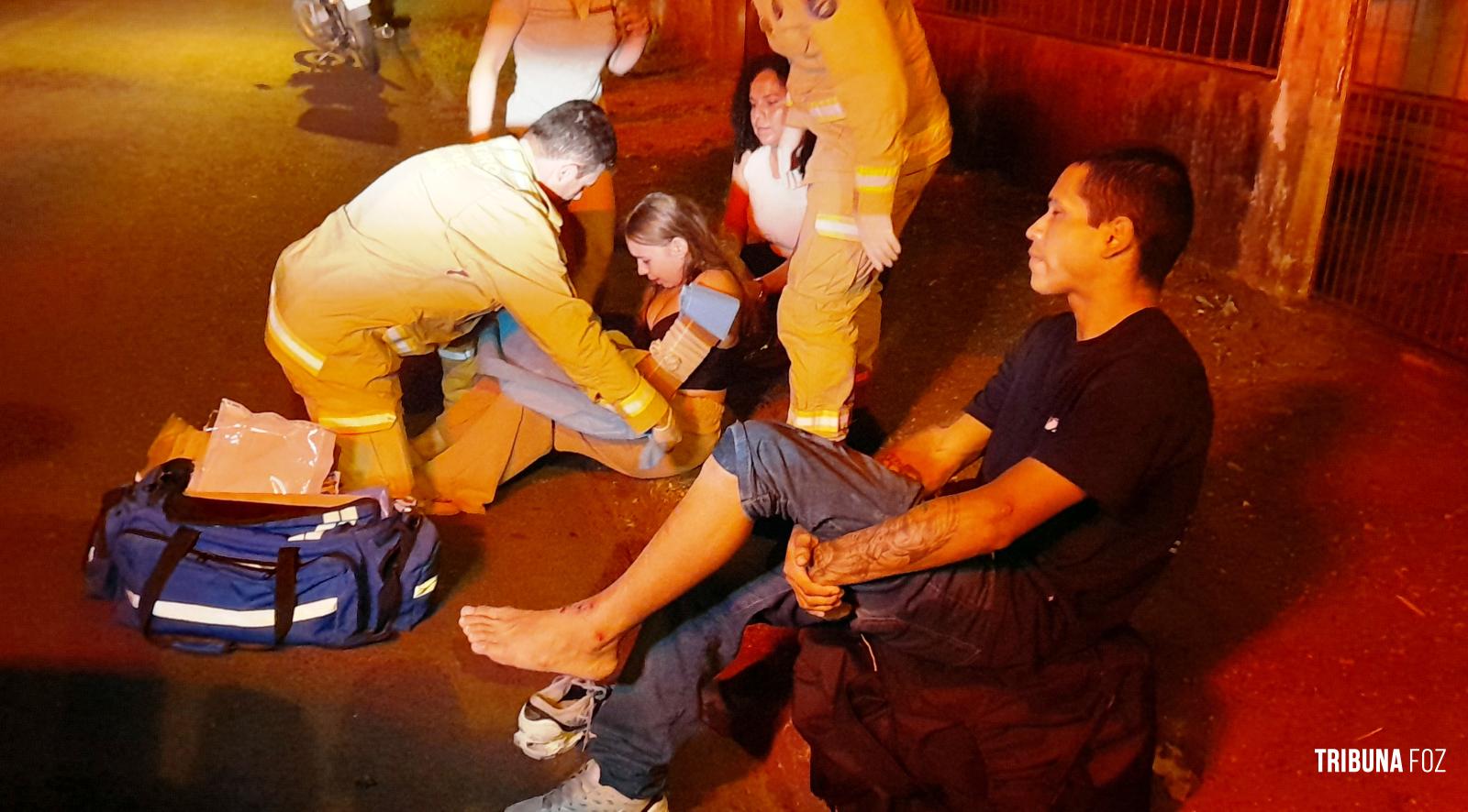 Siate socorre duas vítimas após colisão no Porto Meira