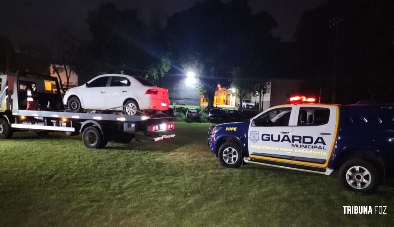 Veículo utilizado em roubo a residência é localizado pela GM no Bairro Três Lagoas 
