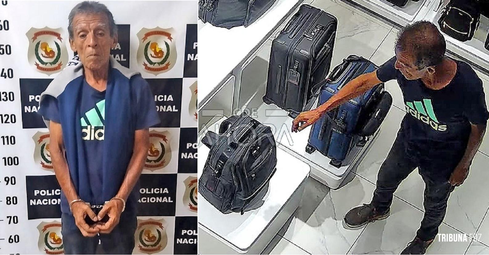Chileno com extensa ficha criminal é preso por furto de uma mochila de US$ 400 no Shopping París em Ciudad Del Este