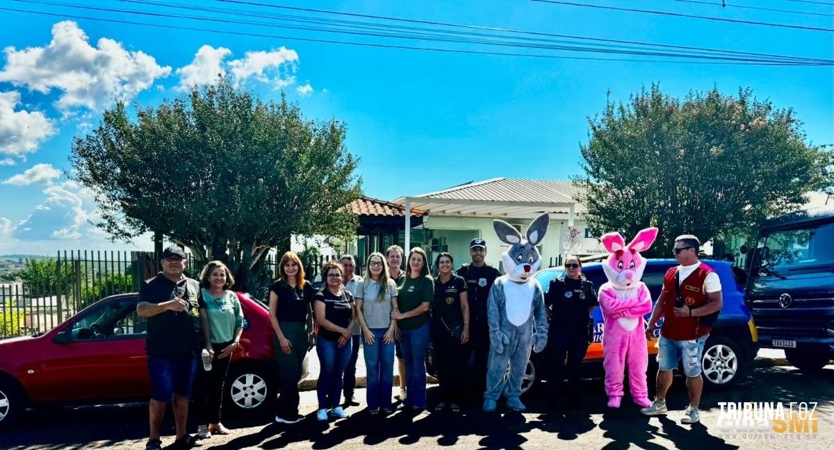 Esquadrão Caveira MotoClube abraça a comunidade na "Páscoa Solidária 2026" em São Miguel do Iguaçu
