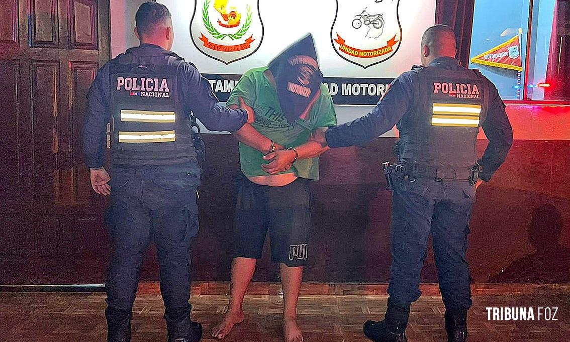 Foragido da Justiça com três mandados de prisão é preso em frente a um restaurante em Ciudad Del Este