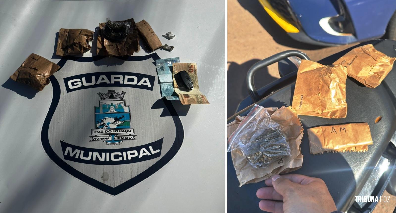 Guarda Municipal aborda motociclista com drogas no Jardim Nacional 