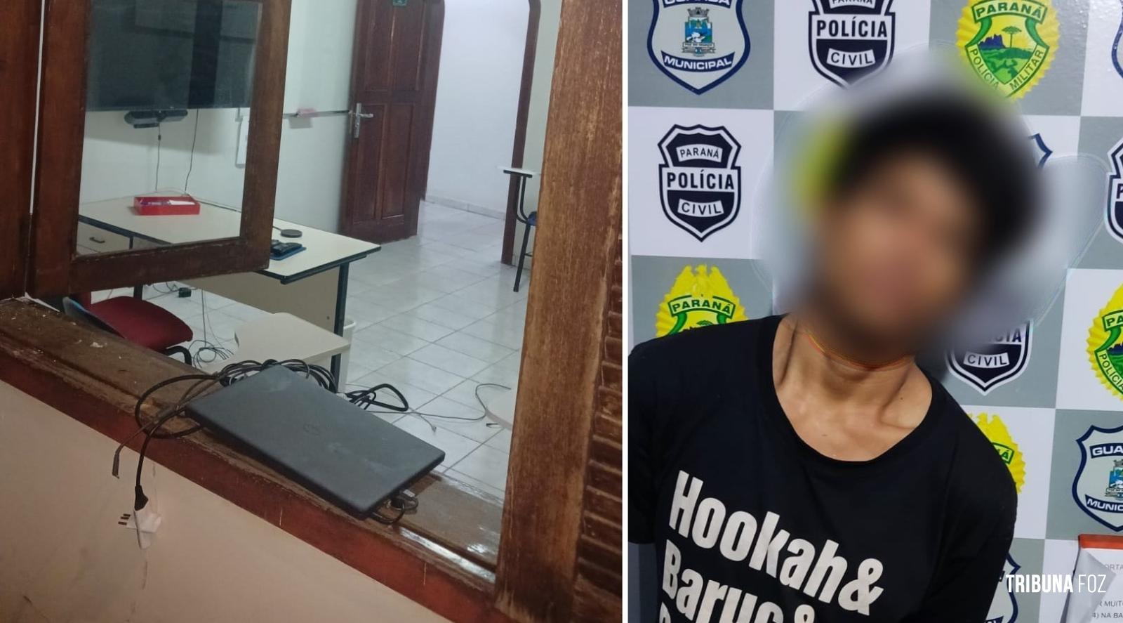 Guarda Municipal prende ladrão paraguaio em flagrante no centro de Foz do Iguaçu 