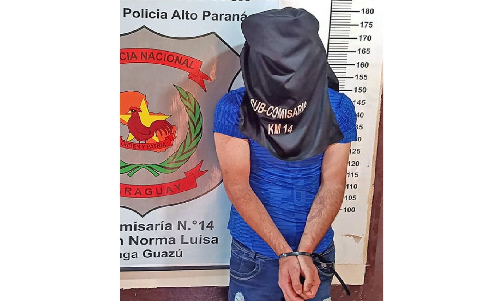 Jovem com extensa ficha criminal é preso após agredir mãe de 62 anos em Ciudad Del Este