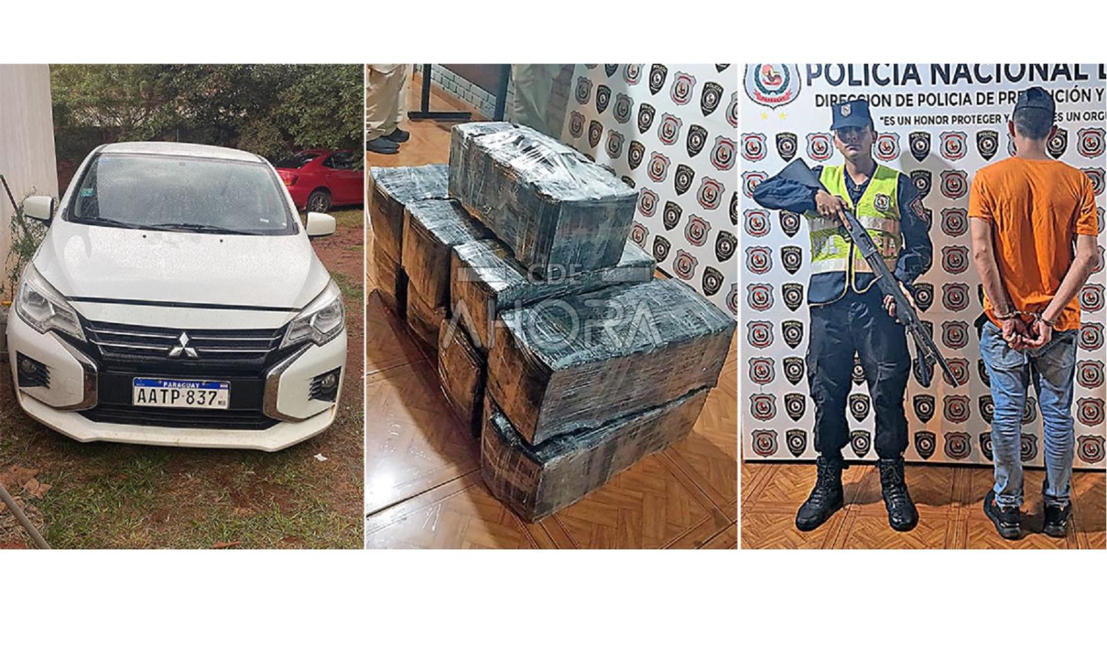 Mais de 260 quilos de maconha é apreendida após perseguição policial em Hernandarias