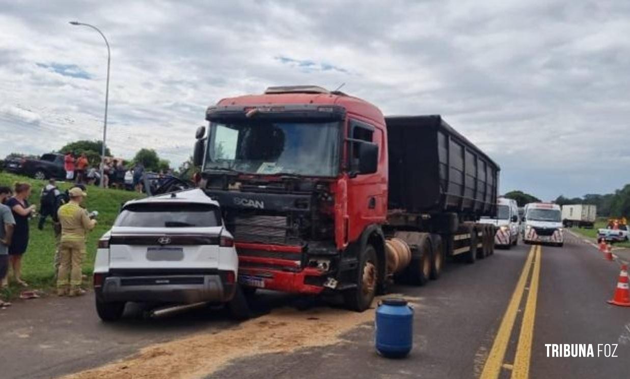 Menina de sete anos morre em grave acidente na BR-277, em Céu Azul