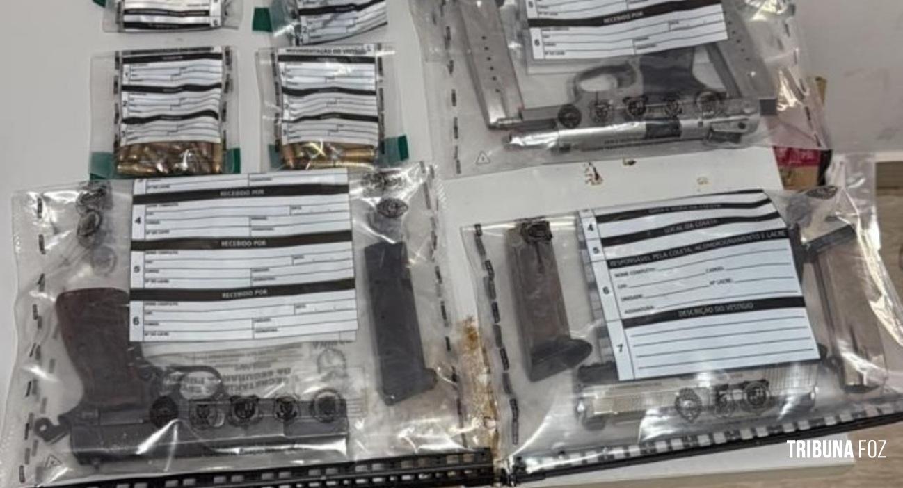 PM apreende armas de fogo e drogas no Morenitas II após confronto entre desafetos em Foz do Iguaçu