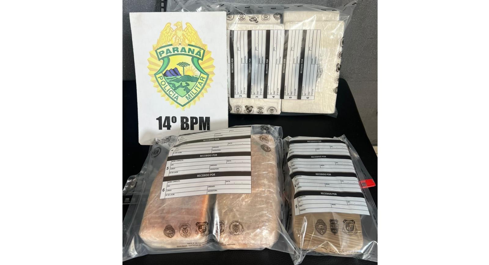 PM apreende mais de 9 Kg de drogas na zona rural de São Miguel do Iguaçu