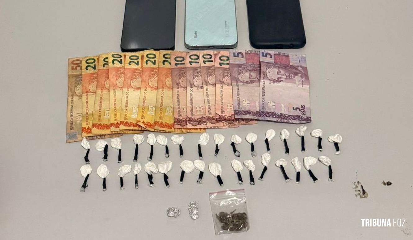 PM prende casal por tráfico de drogas no Jardim Panorama em Foz do Iguaçu