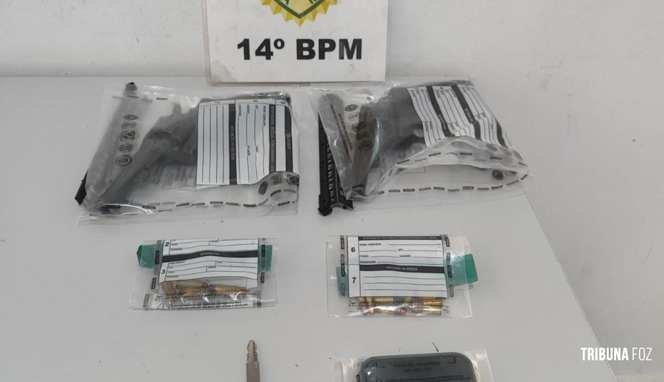 PM prende dois homens armados após tentativa de homicídio contra policial em Foz do Iguaçu