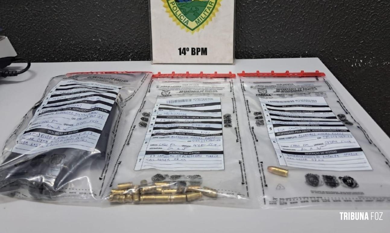 PM prende homem por disparos de arma de fogo e porte ilegal durante a madrugada em Foz do Iguaçu