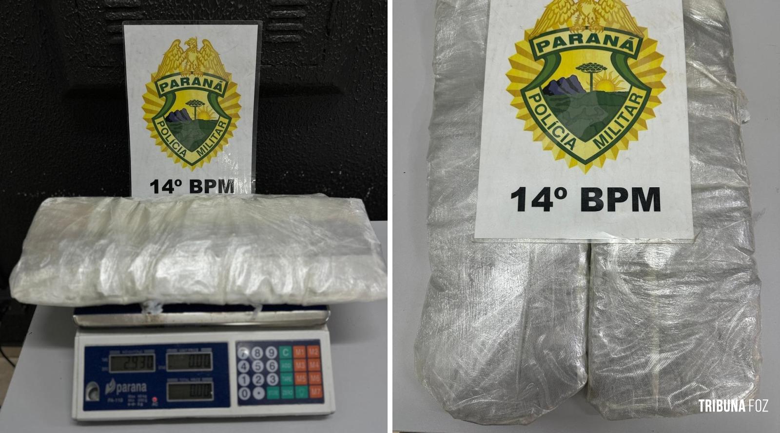 PM prende mulher com quase 3 Kg de haxixe na Rodoviária Internacional de Foz do Iguaçu