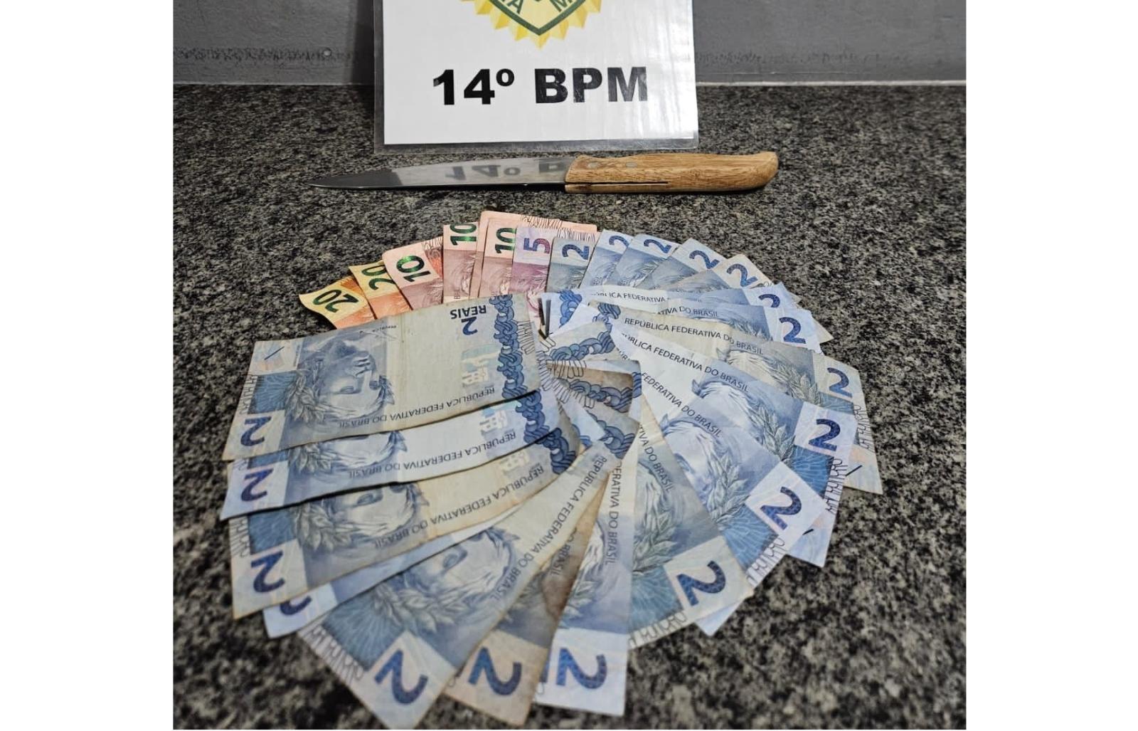 PM prende suspeito de roubo com arma branca em São Miguel do Iguaçu