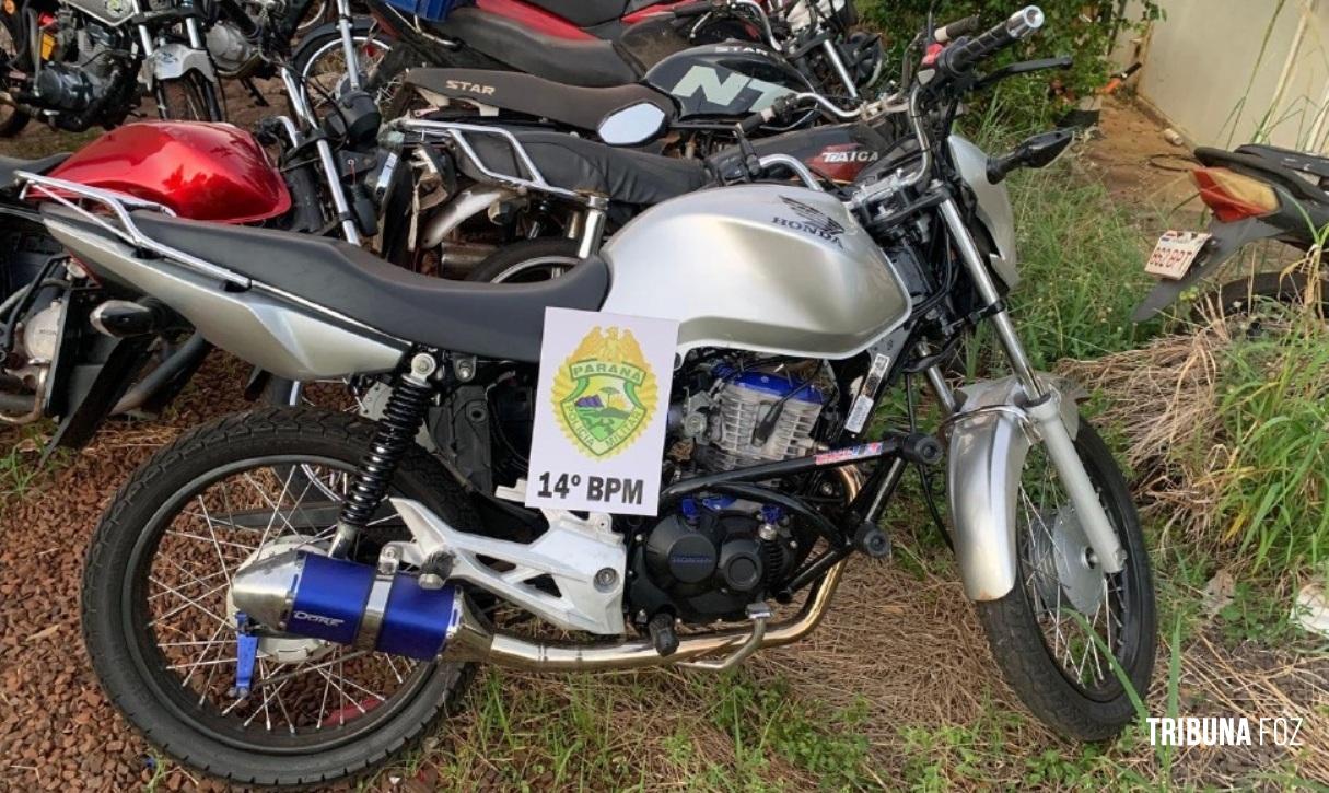 Policia Militar apreende motocicleta após manobras perigosas em Medianeira