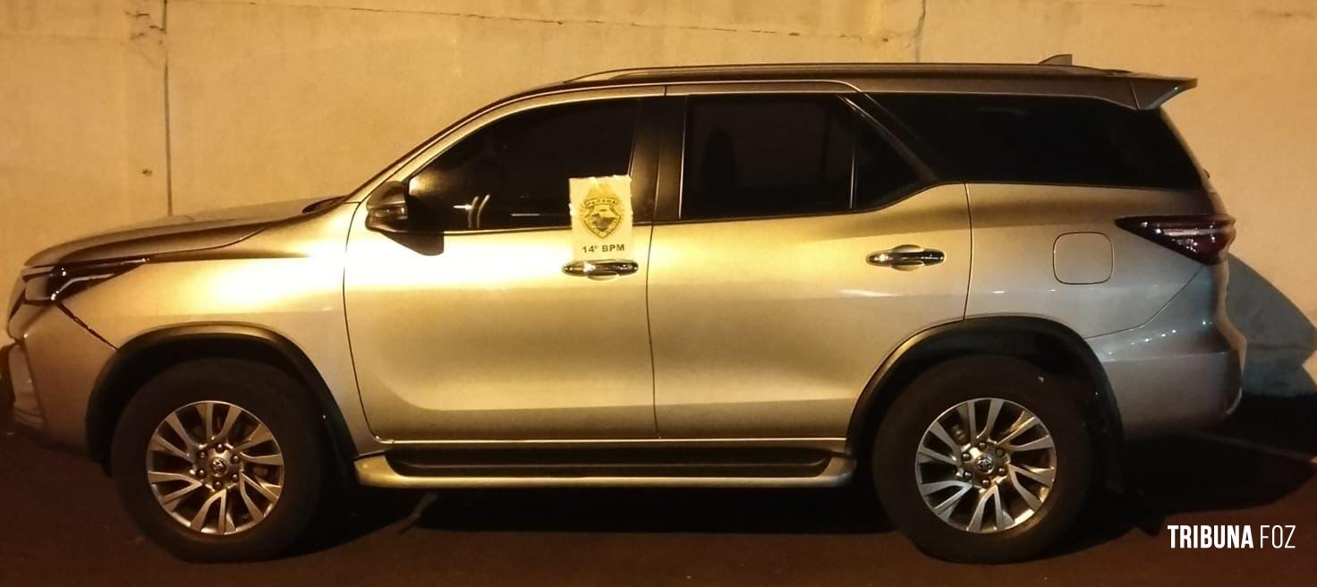 Policia Militar recupera veículo na Ponte da Amizade em Foz do Iguaçu