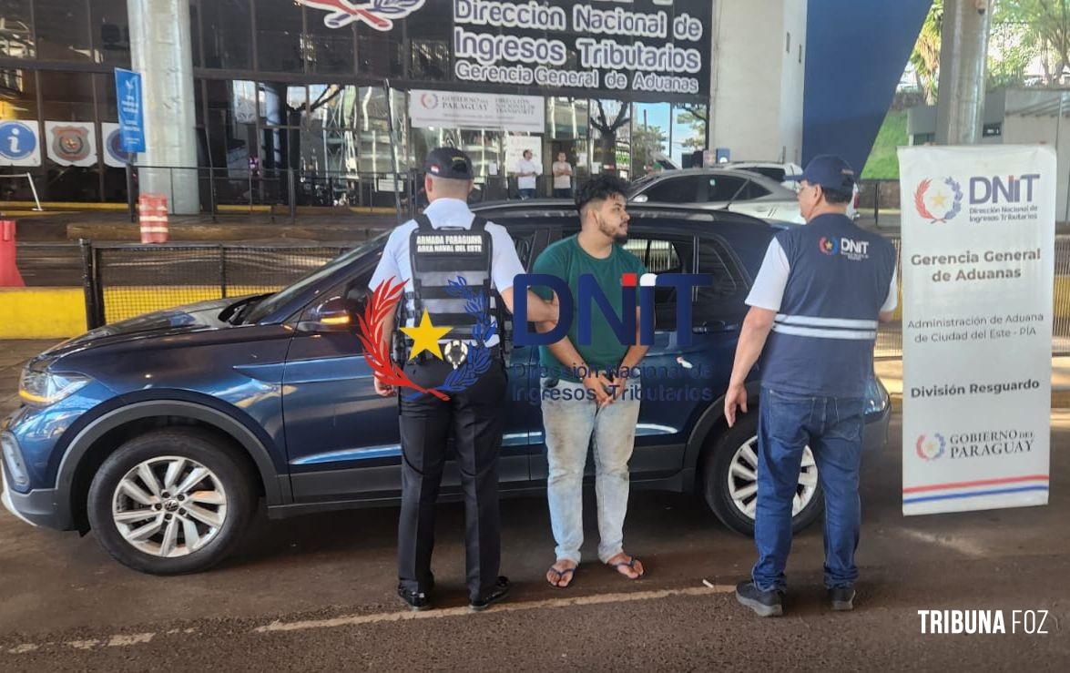 Veiculo locado em São Paulo e não devolvido para a locadora é apreendido na Aduna da Ponte da Amizade