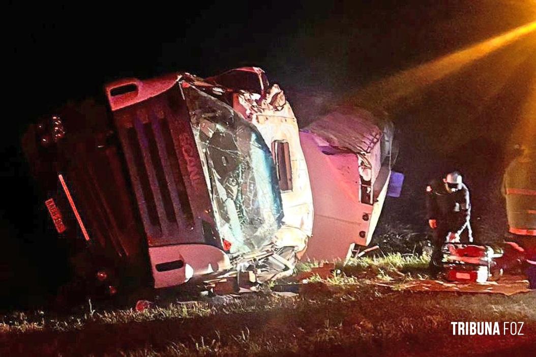 Acidente de caminhão resulta em prisão do motorista em Santa Rita no Paraguai