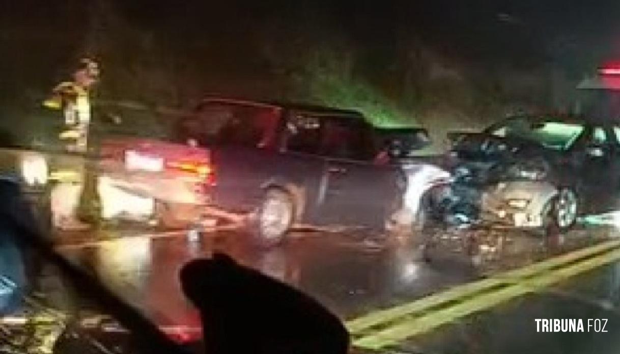 Batida frontal na BR-277 deixa homem morto e mobiliza socorro em Céu Azul